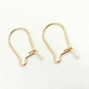 Gold Filled Kidney Ear Wire